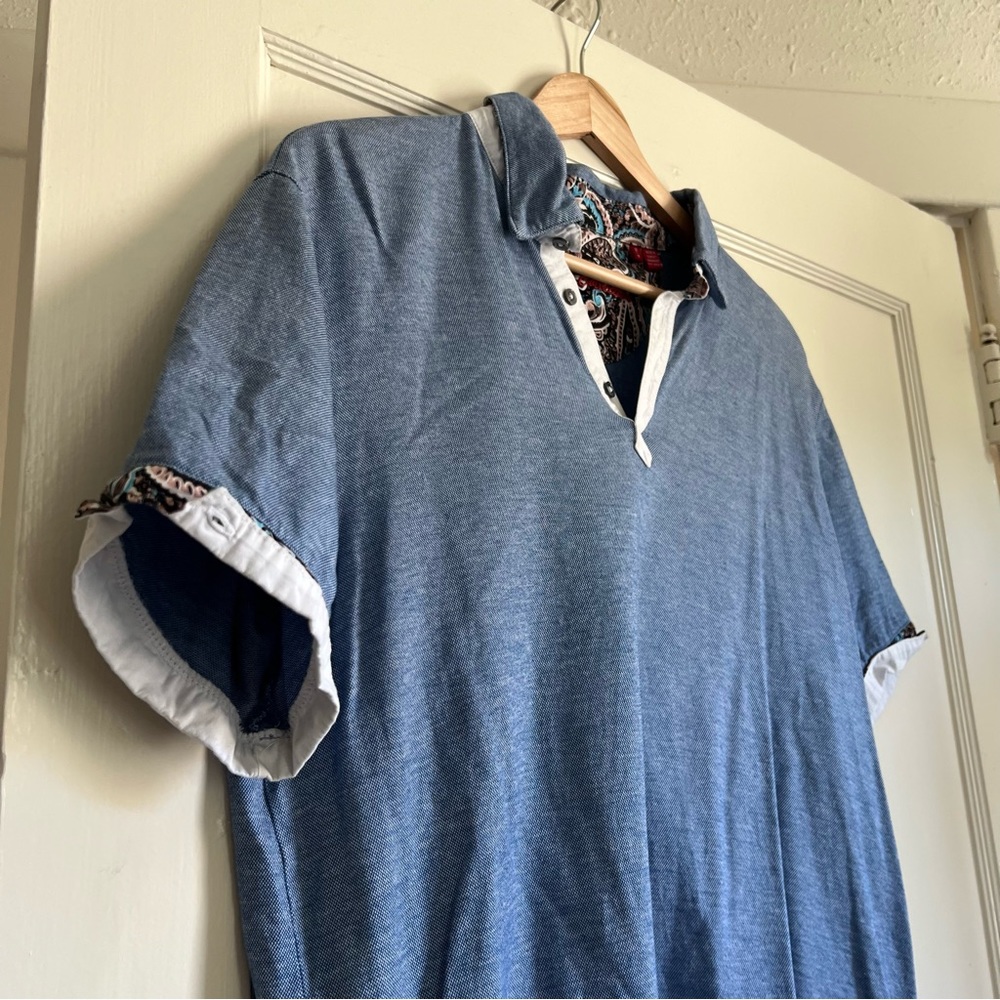 Report Collection Button Down Short Sleeve Medium - image 2